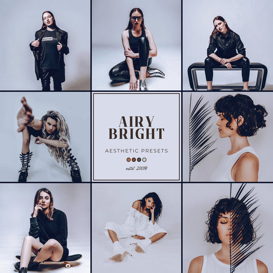 Airy Bright Aesthetic Lightroom Presets