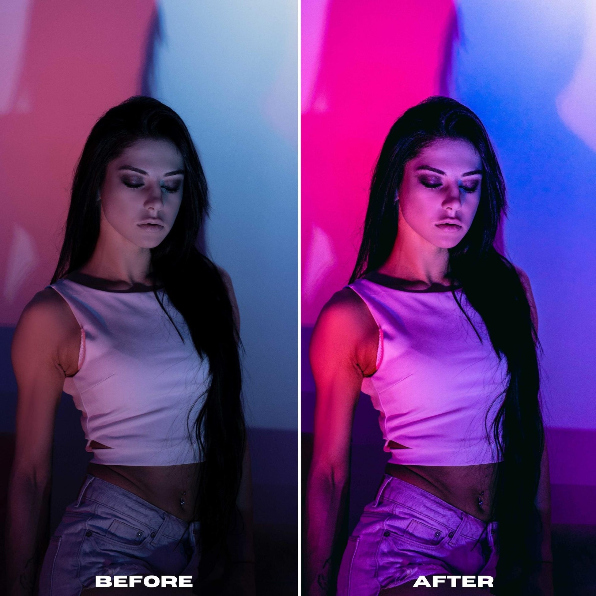 Red & Blue Aesthetic Lightroom Presets – Maison Presets